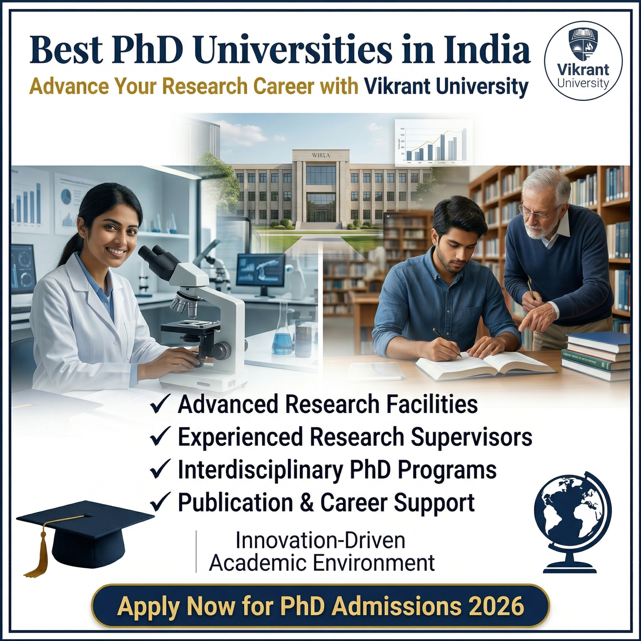Best PhD Universities in India –  Vikrant University