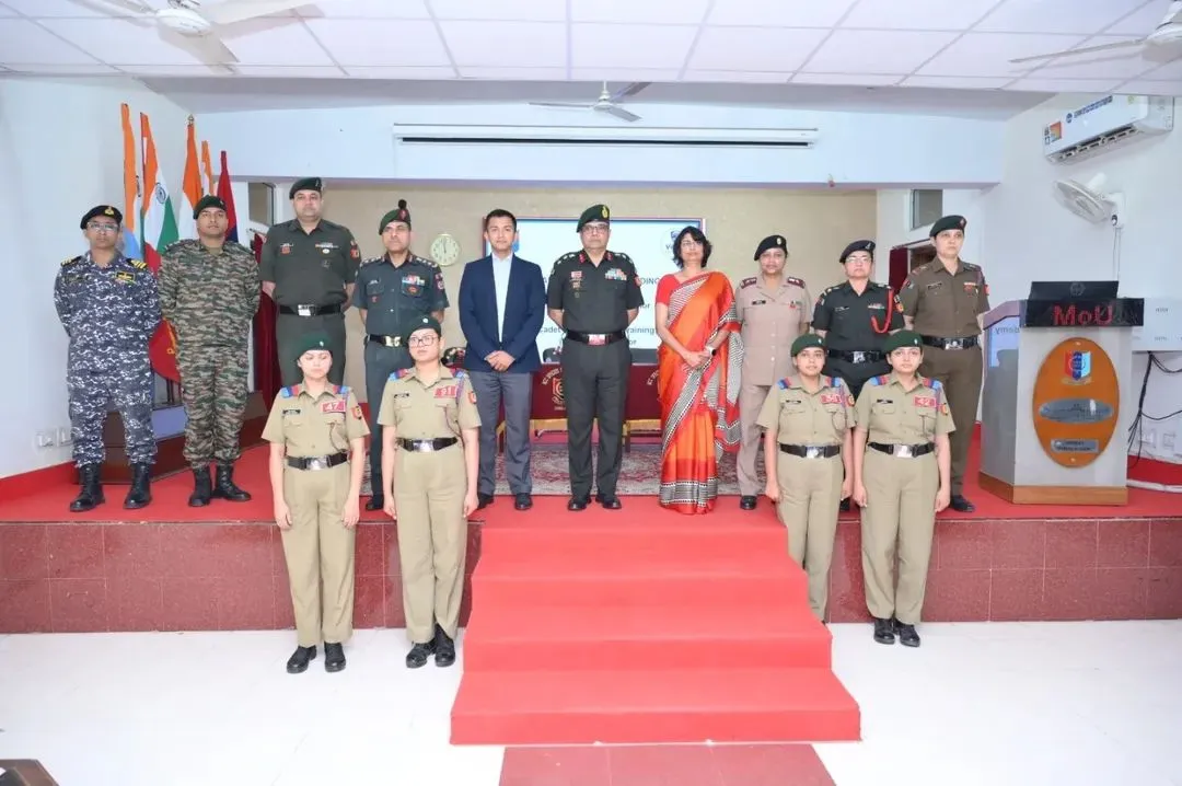 Vikrant University signs MoU with NCC Officers Training Academy in Gwalior.