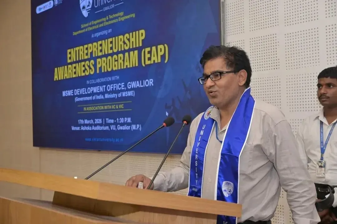 Entrepreneurship awareness programme at Vikrant University.