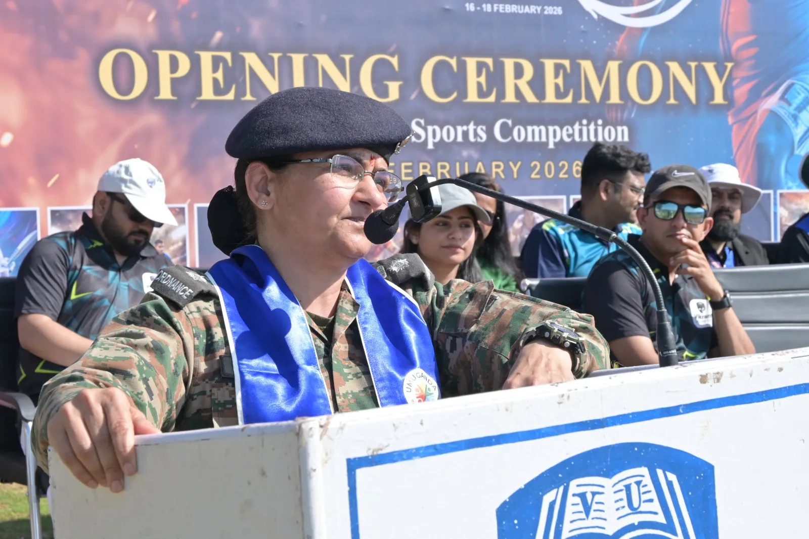 Vikrant University had the honor of hosting the grand opening ceremony of its annual sports tournament, "Queurth."
