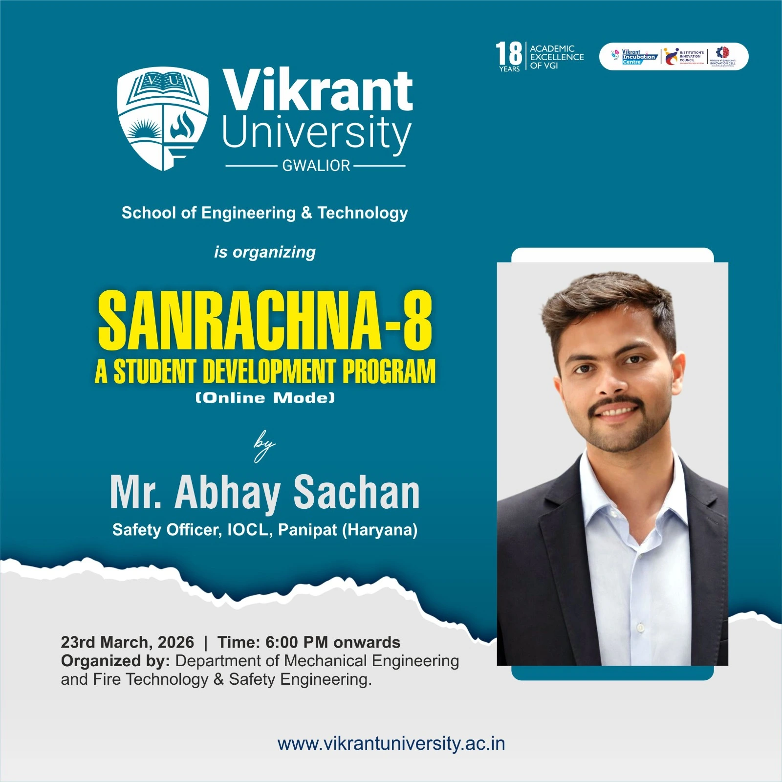 SANRACHNA-8: A Students Development Programme