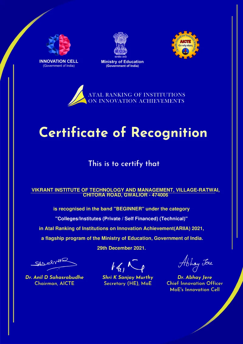 ISTE Certificate