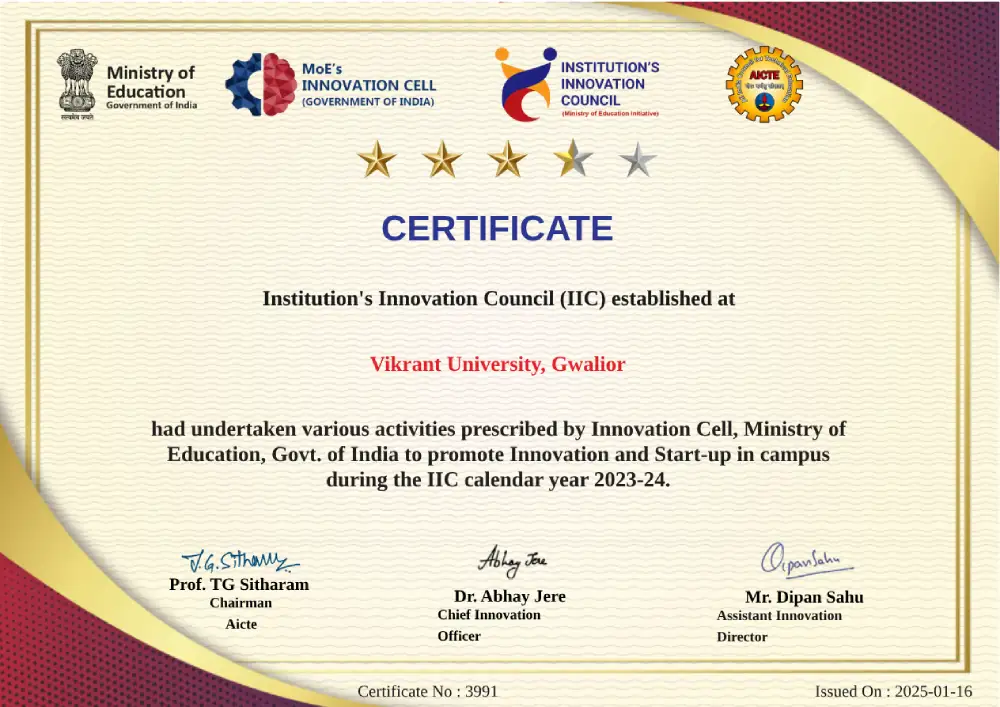 IIRF Certificate