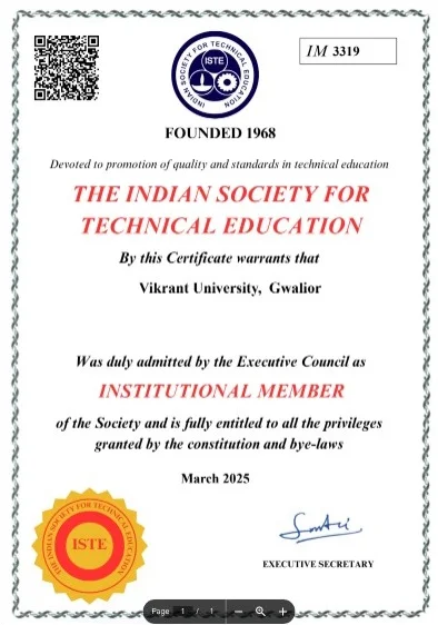 ISTE Certificate