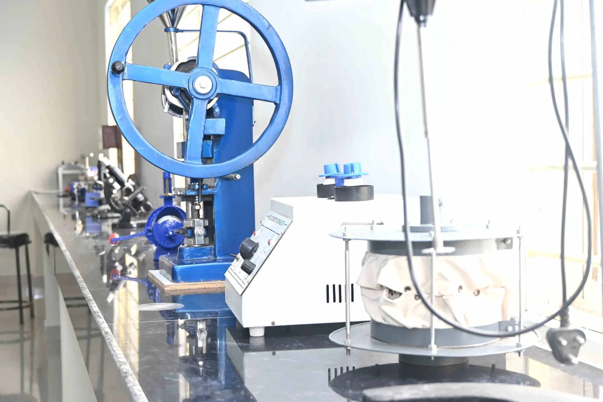 machinery in pharmacy lab